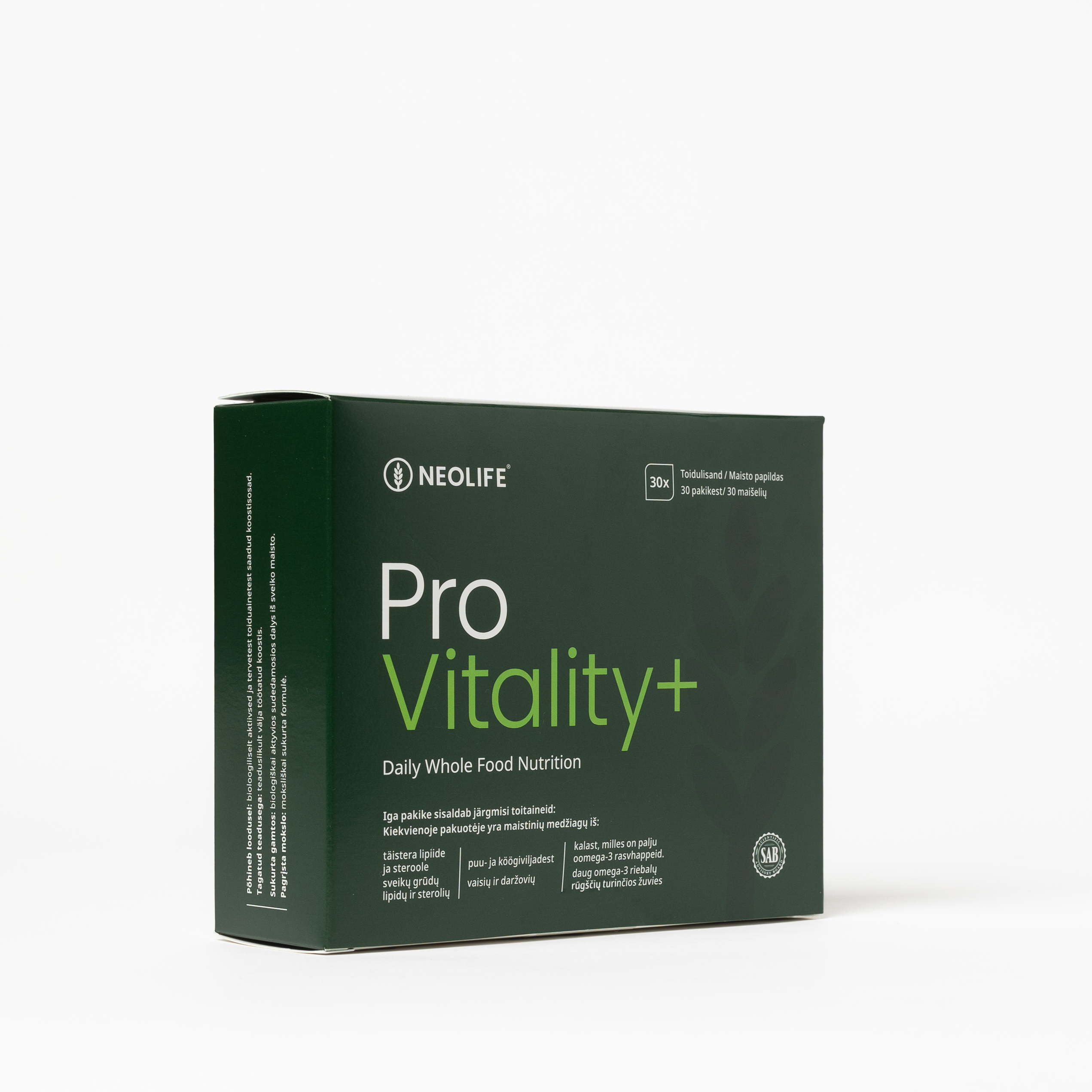 Pro Vitality, Food supplement
